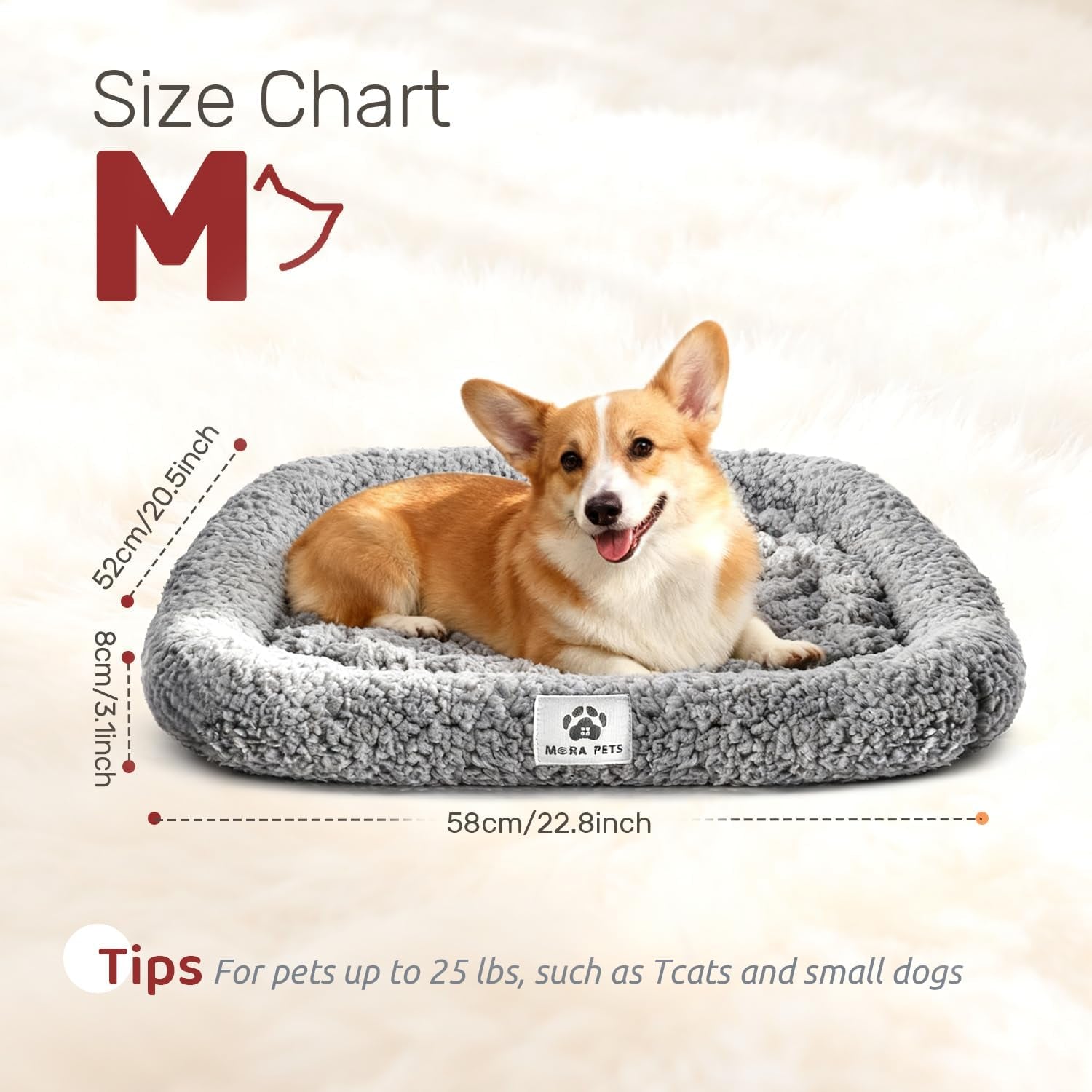 mora-pets-self-warming-cat-bed-self-heating-pet-pad-with-bolster-and-foam-washable-removable-cover-non-slip-thermal-sherpa-fabric-pet-mat-grey-23-inch
