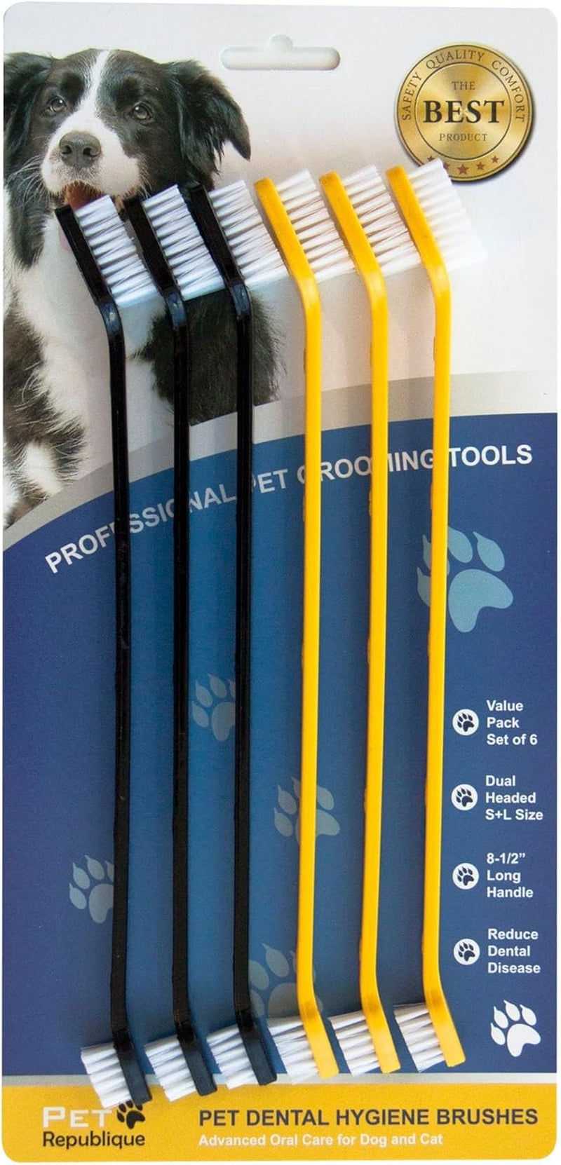 pet-republique-dog-toothbrush-set-of-6-dual-headed-dental-hygiene-brushes-for-small-to-large-dogs-cats-and-most-pets
