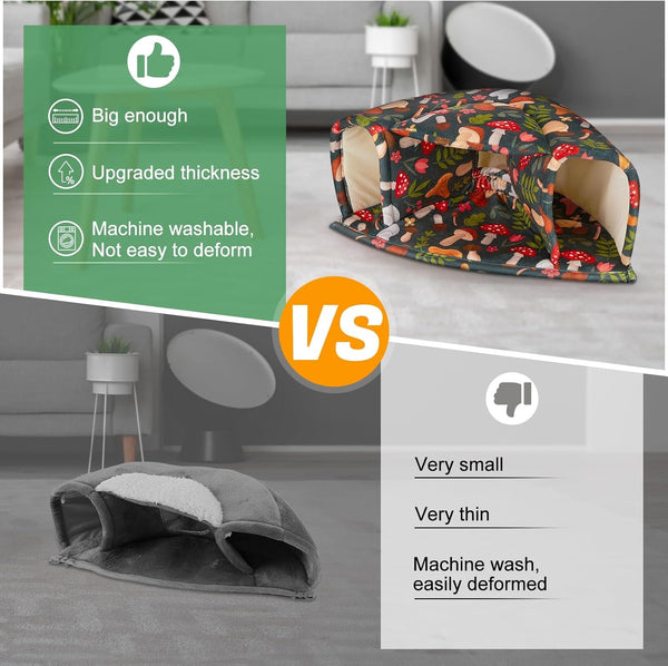 Unicorn Catcher Washable Guinea Pig Hideout Large Cozy Bed for Small Pets | Warm Plush Pet House Featuring a Semi-Closed Design for Hamsters Chinchillas and Bunnies to Sleep in Secure Comfort4