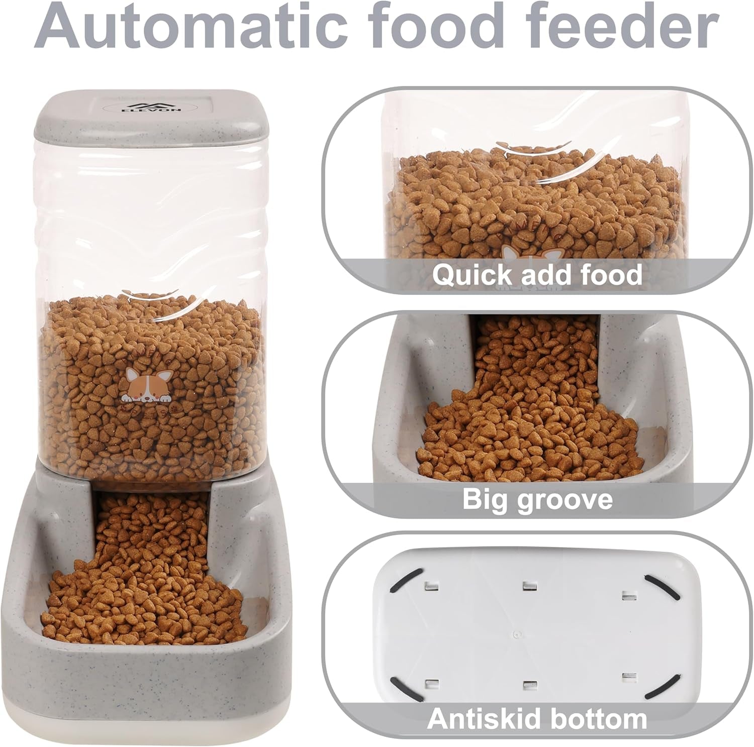 elevon-automatic-cat-feeder-gravity-food-and-water-dispenser-bowl-set-for-small-medium-dogs-animals-pet-feeder-dispenser-storage-food-3-8l-large-capacity-white-gray