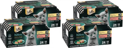 Sheba Perfect Portions Kitten Pate Wet Cat Food, Multipack, 2.6 Oz, 24 Ct | DHA for Brain Development, Vitamin E for Immunity, Real Meat, All Essential Amino Acids, Complete & Balanced, 48 Servings16