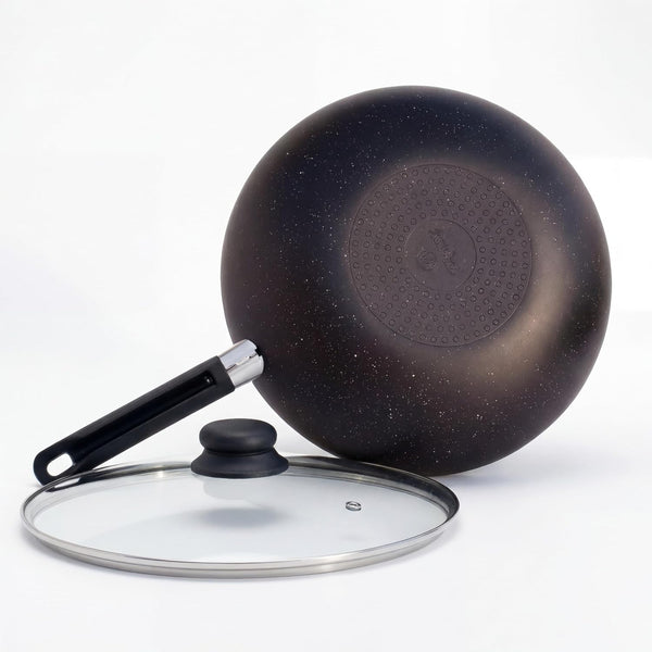 11-Inch Nonstick Flat-Bottom Wok with Glass Lid, Induction Stir-Fry and Saute Pan for Vegetables, Noodles and One-Pan Meals, Aluminum Wok for All Stovetops4