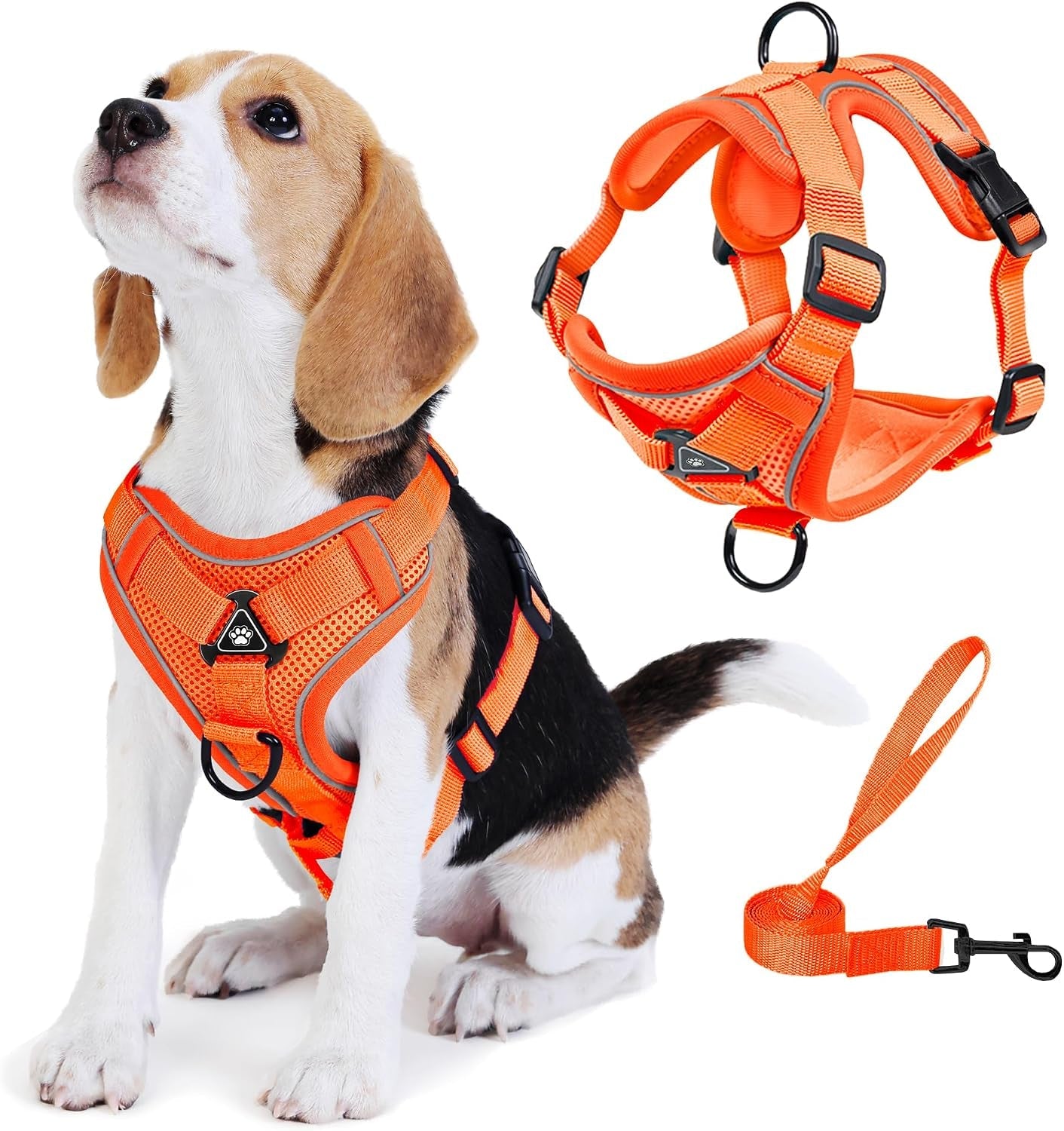 no-pull-dog-harness-with-leash-set-for-small-sized-dog-reflective-adjustable-no-choke-front-clip-cat-vest-harness-with-breathable-mesh-comfortable-soft-padded-pet-vest-blue-m
