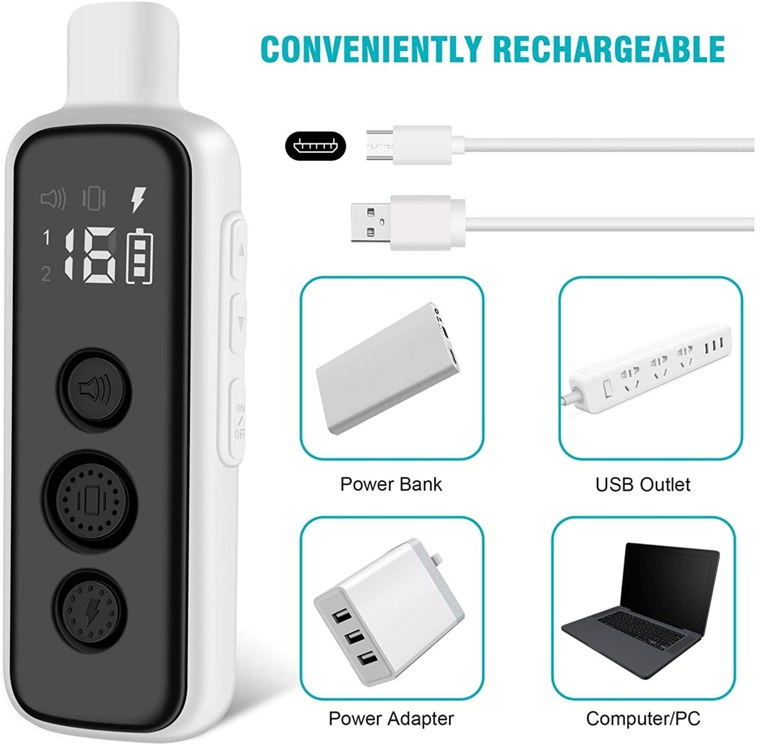 bousnic-dog-shock-collar-for-2-dogs-8-120lbs-waterproof-rechargeable-electric-dog-training-collar-with-remote-for-small-medium-large-dogs-with-beep-vibration-safe-shock-modesgrey