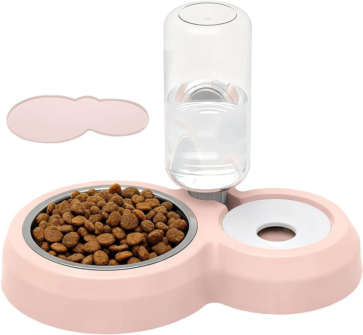 double-dog-cat-bowls-pets-food-and-water-bowl-set-with-silicone-mat-pets-food-and-water-bowl-set-with-automatic-water-dispenser-stainless-steel-bowl-gravity-feeder-for-cats-small-dogs-puppies