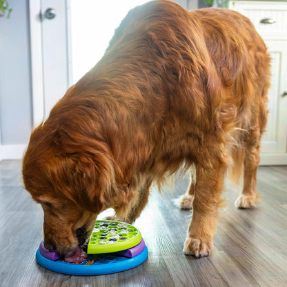 Outward Hound by Nina Ottosson Lickin’ Layers 3-In-1 Interactive Dog Feeder Puzzle, Lick Mat & Slow Feeder Bowl - Mental Stimulation Toy for Medium & Large Dogs, 2 Cup Capacity, 10.4 in X 2.8 In8