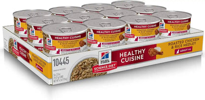 Hill'S Science Diet Adult 1-6 Healthy Cuisine Wet Cat Food | #1 Veterinarian Recommended, Roasted Chicken & Rice, 2.8 Oz. Cans, 24-Pack3