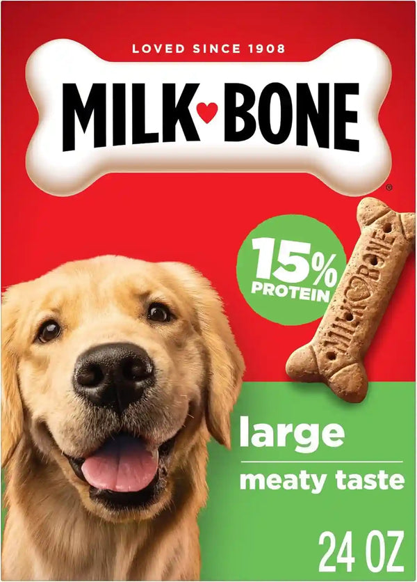 Milk-Bone Original Medium Dog Biscuits, 10 Lb Box | 280+ Treats, Classic Meaty Taste, Crunchy Dog Treats for Dogs 20-50Lbs, 15% Protein, 12 Vitamins & Minerals, Made in the USA19