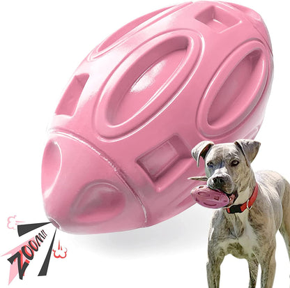 EASTBLUE Squeaky Dog Toys for Aggressive Chewers: Rubber Puppy Chew Ball with Squeaker, Almost Indestructible and Durable Pet Toy for Medium and Large Breed9