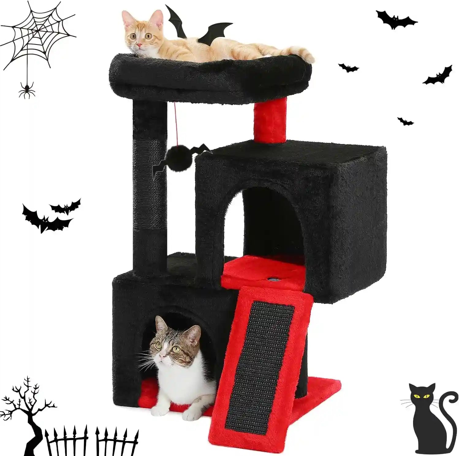 pawz-road-30-cat-tower-small-cat-tree-with-2-condos-for-indoor-cats-cat-trees-for-small-cats-cat-houses-with-scratching-ramp-and-posts-dual-condos-top-perch-for-multi-cat