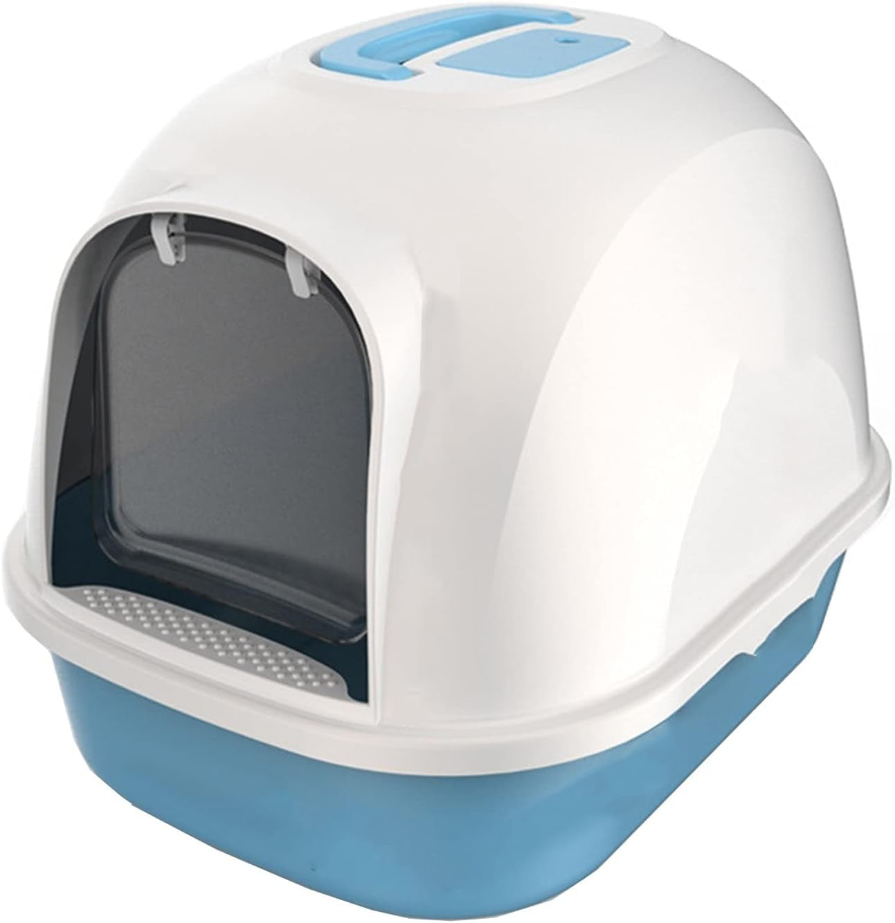 dog-potty-training-toilet-fully-enclosed-hooded-litter-pan-with-front-entry-odor-close-door-cat-litter-box-scoop-suppliea