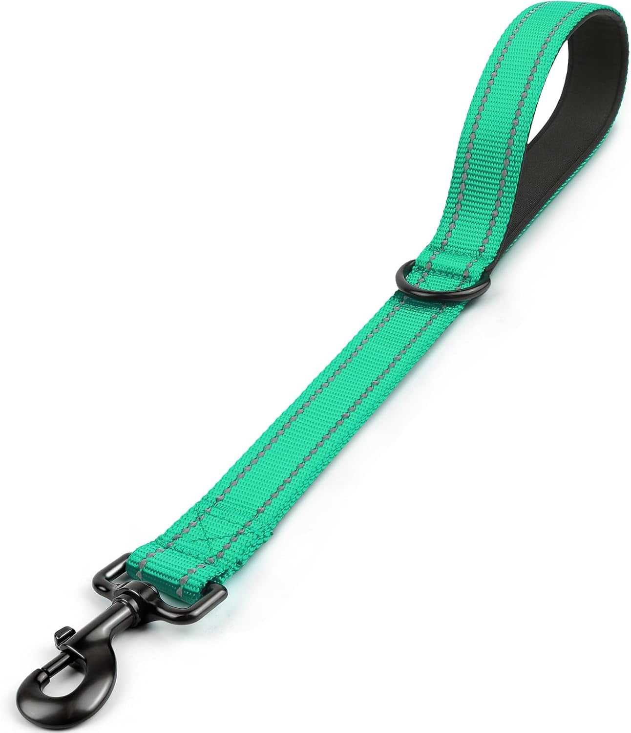 joytale-short-dog-leash-for-close-control-training-18-black-padded-comfort-handle-reinforced-nylon-webbing-secure-metal-clip-for-busy-streets-heel-training