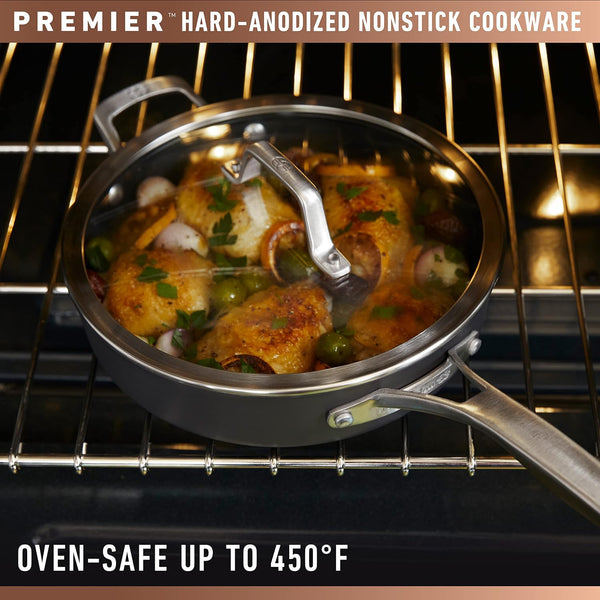 Calphalon Premier Hard-Anodized Nonstick Cookware 11-Piece Pots and Pans Set Dishwasher and Oven Safe with Mineralshield Nonstick Technology Durable and Versatile Kitchen Cookware5