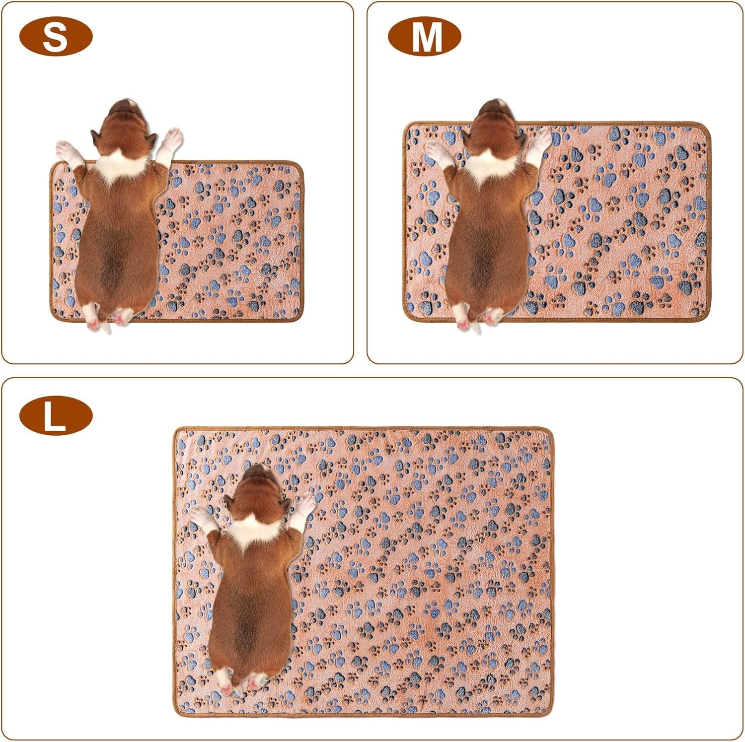 1-pack-3-blankets-super-soft-fluffy-premium-fleece-pet-blanket-flannel-paw-printed-throw-for-dog-puppy-cat-small-23x16-brown-pink-white