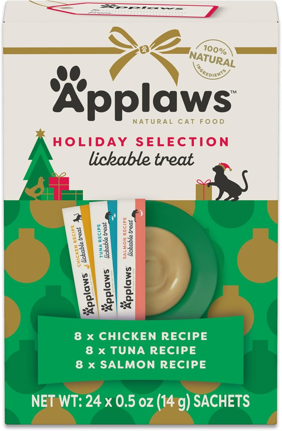 applaws-fish-puree-lickable-cat-treats-24-pack-0-5-oz-sachets-100-natural-high-quality-protein-limited-ingredient-grain-free-creamy-squeeze-up-treats