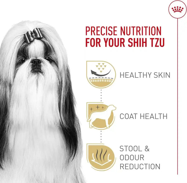 ROYAL CANIN Breed Health Nutrition Shih Tzu Adult Dry Dog Food, 2.5 Lb Bag | Specialized Kibble Shape, Supports Skin and Coat, Complete and Balanced Nutrition, 2.5 Pound Bag6