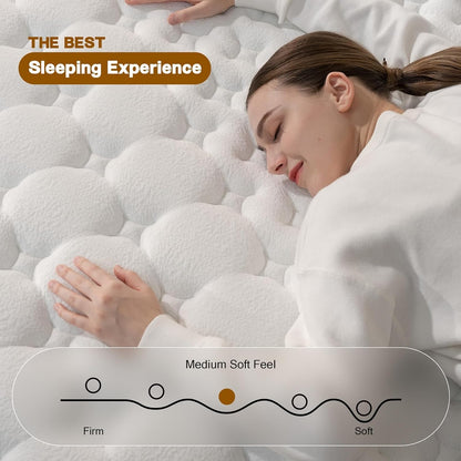 Full Size Mattress,12 Inch Hybrid Full Mattress in a Box with Memory Foam and Pocket Spring for Pressure Relief & Comfort Sleep & Zoned Support, Medium Firm,Certipur-Us4