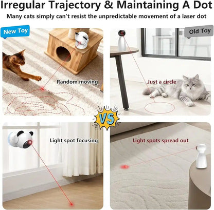 Saolife Laser Cat Toys for Indoor Cats, Truly Random Trjajectory, Suction Cup Design, Run Quiet, Interactive Cat Toy Automatic4