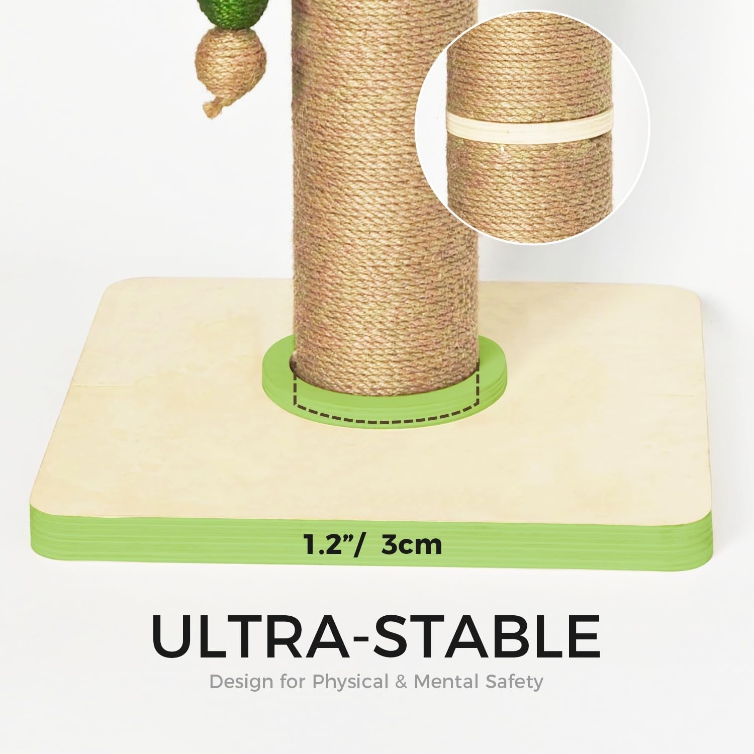 tinybeast-wooden-cat-scratching-post-sturdy-35-tall-natural-sisal-cat-scratcher-with-thick-solid-wood-base-for-adult-cats-indoor-jumbo-durable-stable-cat-scratcher-tower