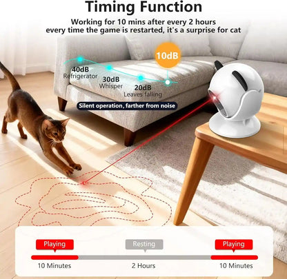 Saolife Laser Cat Toys for Indoor Cats, Truly Random Trjajectory, Suction Cup Design, Run Quiet, Interactive Cat Toy Automatic2