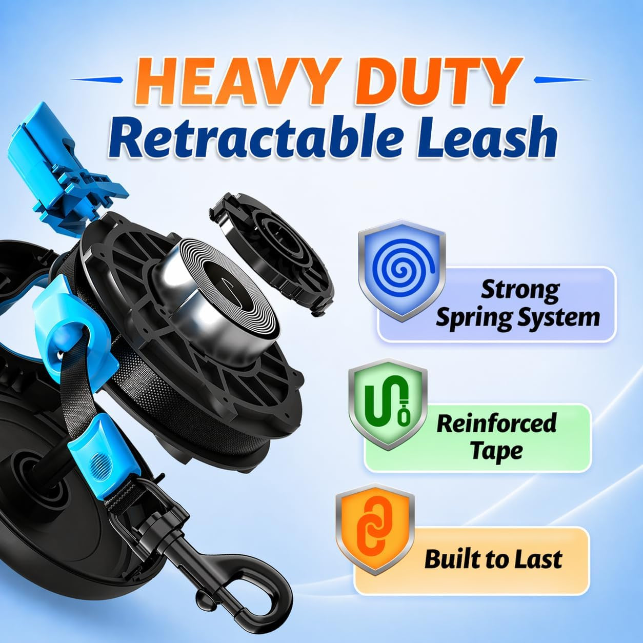 16-4-ft-retractable-dog-leash-for-dogs-10-100-lbs-heavy-duty-tape-leash-with-strong-nylon-tape-360-swivel-control-one-click-brake-lock-ergonomic-non-slip-grip-for-safe-easy-daily-walks