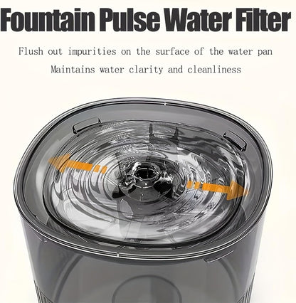 Cat Water Fountain Dog Water Dispenser Automatic Pet Fountain, Dogs Drinking Waterer Bowls Indoor Auto Watering Dish Animal Feeding & Drinking Quiet Waterfall with 1 Replacement Filter(61 Oz/1.8 L)5