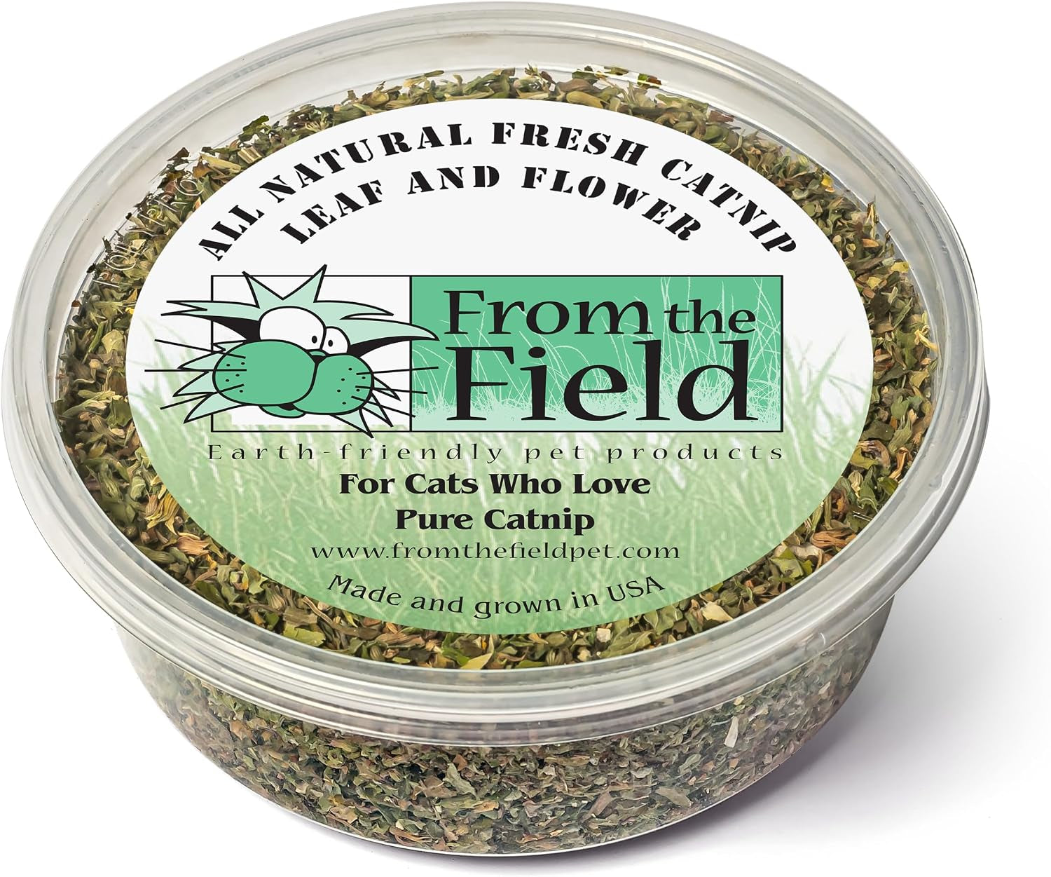 from-the-field-9-oz-catnip-leaf-and-flower-bulk-bag-organic-usa-grown-high-potency-catnip-for-cats-kittens-resealable-long-lasting-natural-cat-treat-for-play-exercise