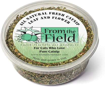 From the Field | 9 Oz Catnip Leaf and Flower Bulk Bag | Organic, Usa-Grown, High Potency Catnip for Cats & Kittens | Resealable, Long-Lasting, Natural Cat Treat for Play & Exercise9