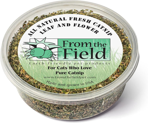 From the Field | 9 Oz Catnip Leaf and Flower Bulk Bag | Organic, Usa-Grown, High Potency Catnip for Cats & Kittens | Resealable, Long-Lasting, Natural Cat Treat for Play & Exercise9