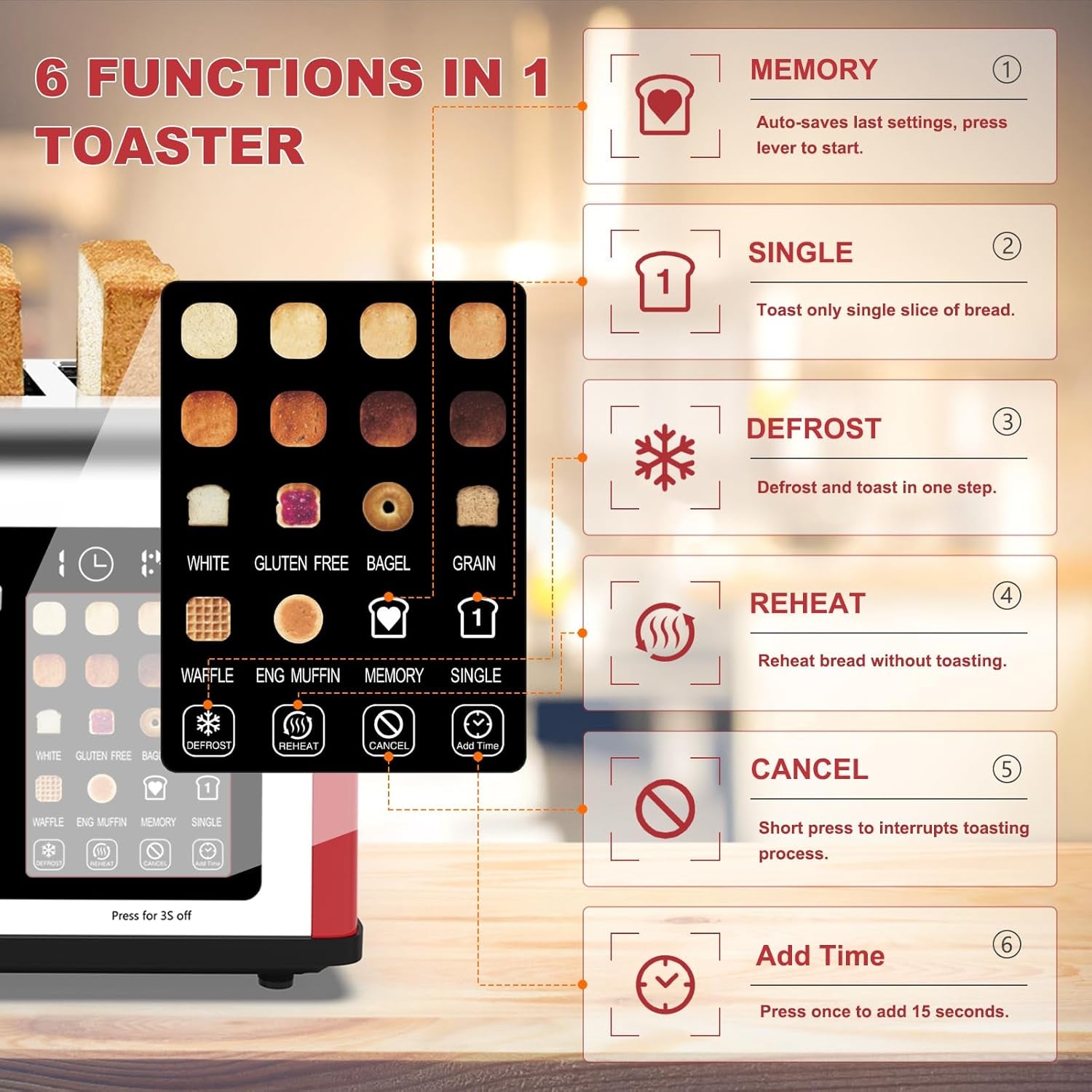 4-slice-toaster-touch-screen-stainless-steel-toasters-digital-timer-dual-control-panel-toasters-8-shade-settings-6-bread-types-for-bagel-cancel-defrost-1650w-red