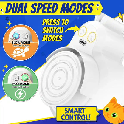 Interactive Cat Toys for Indoor Cats - Automatic Flying Bird Feather & Mouse Wand Enrichment Toy, Hands-Free or Handheld Usb-Rechargeable Safe Play Chase Exercise for Bored Kittens and Adult Cats4