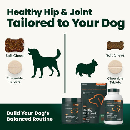 Vetriscience Healthy Spine & Disc Easy-Open Capsules, Back and Spinal Support Chondroitin and Taurine Supplement for Dogs, Perfect for Dachshunds, Corgis, Frenchies, Basset Hounds & More, 180 Count10