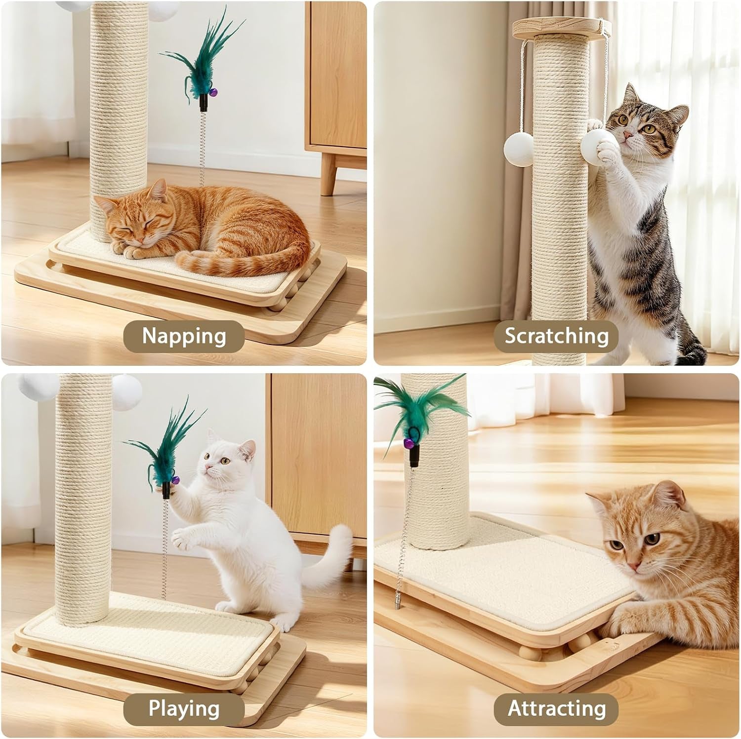 cat-scratching-post-with-sisal-mat-and-wooden-base-indoor-scratcher-stable-cat-scratch-furniture-with-durable-sisal-post-scratch-mat-and-hanging-ball-protects-furniture-easy-assembly