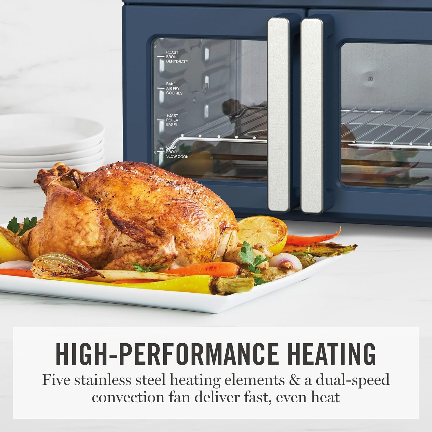 french-door-air-fryer-toaster-convection-oven-34qt-indigo-12-in-1-countertop-oven-bake-broil-roast-fits-12-pizza-dehydrate-air-fry-basket-oven-rack-rotisserie-blue