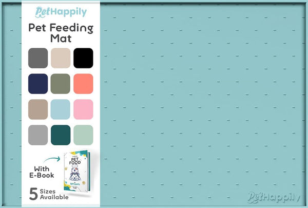 Dog Food Mat - Raised Edges Dogs Mat for Food and Water Prevent Spill, Waterproof Cat Food Mats Protect Floors, Easy Clean Dog Bowl Mats for Food and Water, Silicone Pet Feeding Placemats18