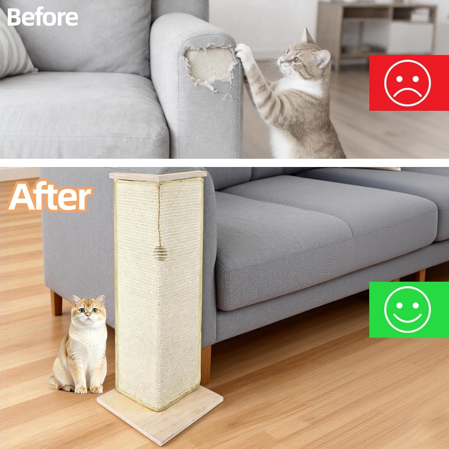 28-8-tall-couch-corner-cat-scratcher-sisal-scratching-pad-with-toy-ball-for-sofa-stylish-modern-furniture-protector-easy-assembly-cat-scratching-post