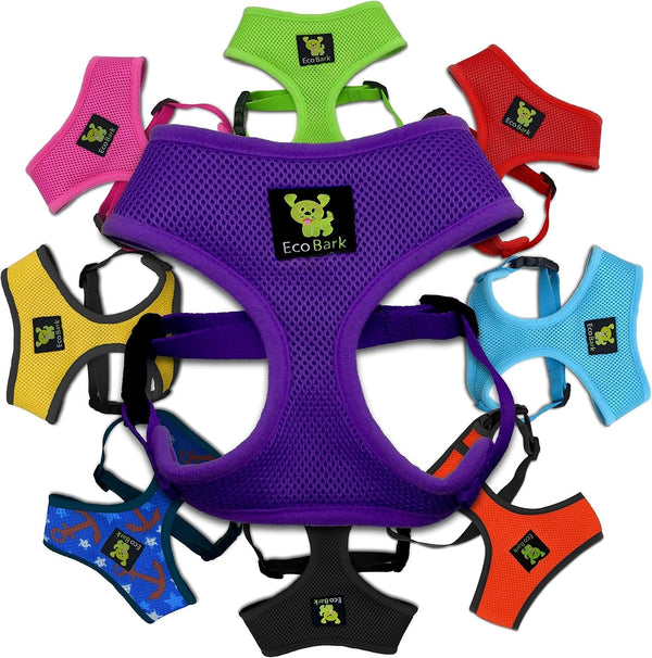 Ecobark Dog Harness, Soft Mesh over the Head Vest Harness, Red, Small | Luxurious Eco Friendly No Pull & No Choke Design, Padded Breathable Body Halter, anti Rub, for Puppy, Toy & Small Breeds22