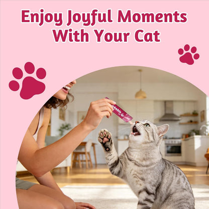 Just Try Cranberry Lickable Cat Treats with Taurine, 20 Tubes | Supports Urinary Tract Health, Kidney Support , and Daily Hydration for Cats4