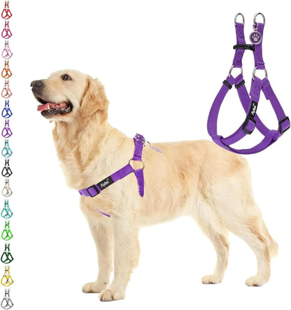 PUPTECK No Pull Dog Harness Soft Adjustable Basic Nylon Step in Puppy Vest Outdoor Walking with ID Tag40