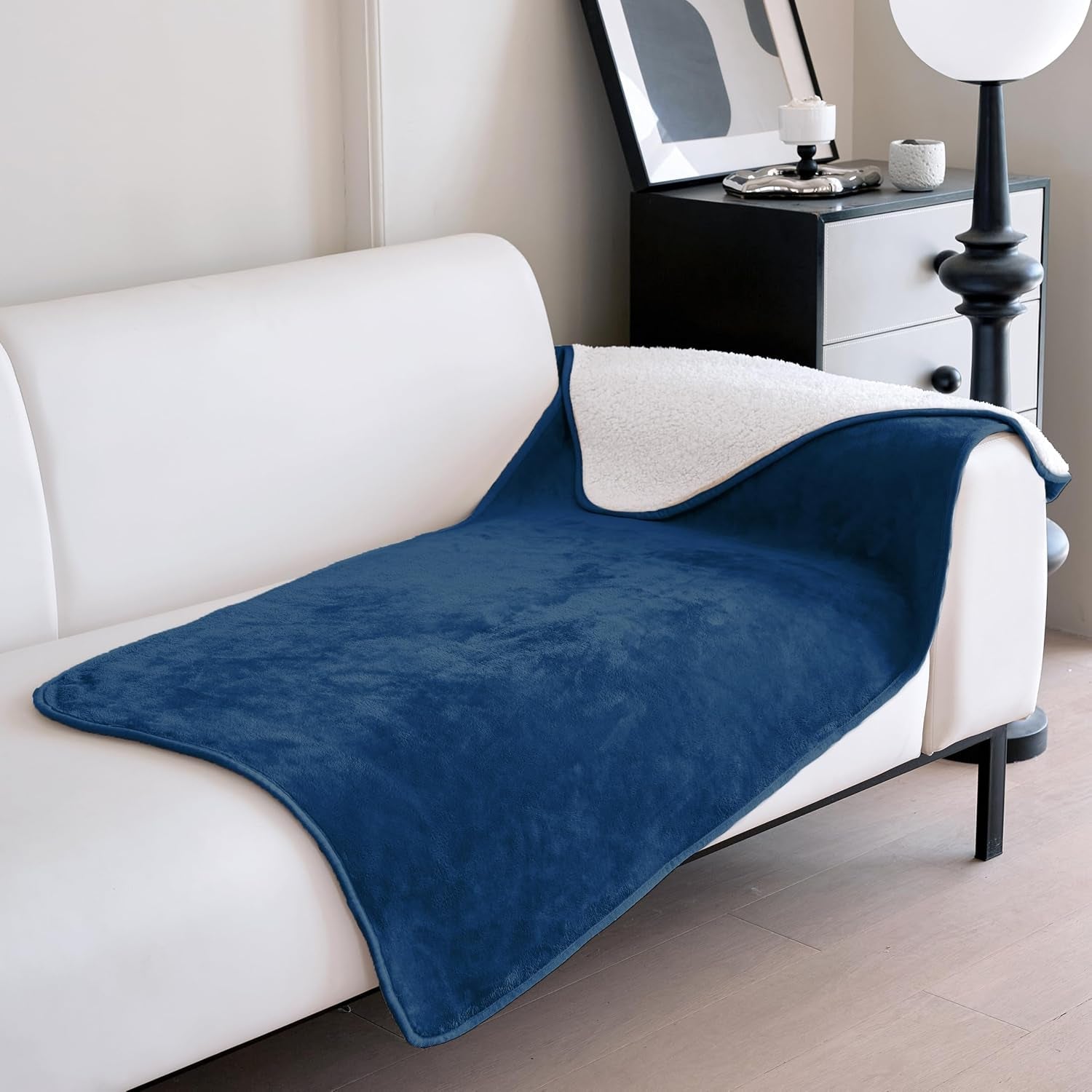 gogobunny-waterproof-bed-blanket-reversible-sherpa-fleece-throw-blanket-for-dog-puppy-cat-furniture-cover-protects-bed-couch-sofa-from-liquid-pee-and-pet-fur-dark-purple-50x60-inches