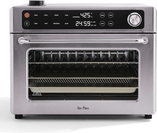 Our Place Wonder Oven Pro, 8-In-1 Digital Air Fryer Oven, 3-Rack, 32 Qt | Non-Toxic Air Fryer Toaster Oven Combo; Basket, Rack, Pan, Tray; Air Fry, Toast, Roast, Bake, Reheat, Broil, Proof, Dehydrate1