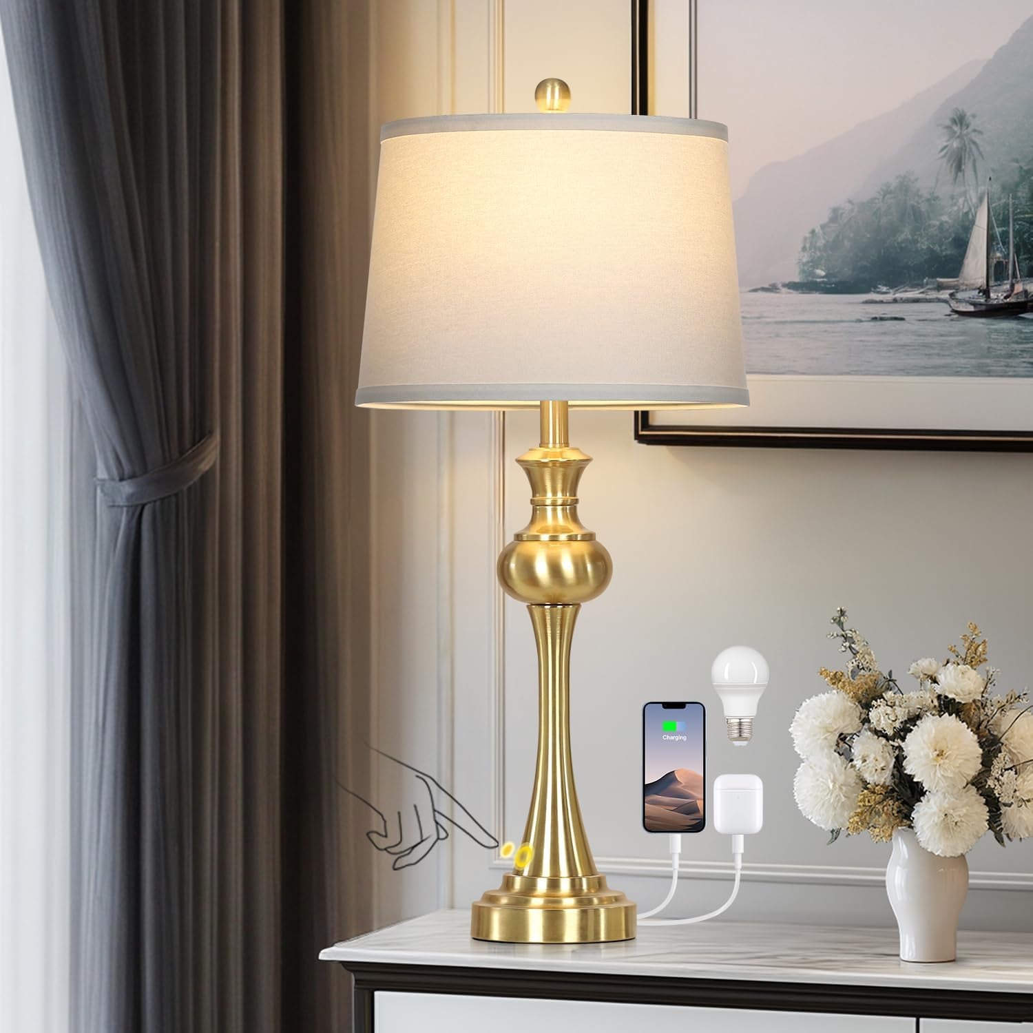 28-75-gold-table-lamps-modern-3-way-touch-control-dimmable-bedside-lamp-with-usb-a-c-ports-ac-outlets-for-living-room-bedroom-nightstand-lamp-bulb-included