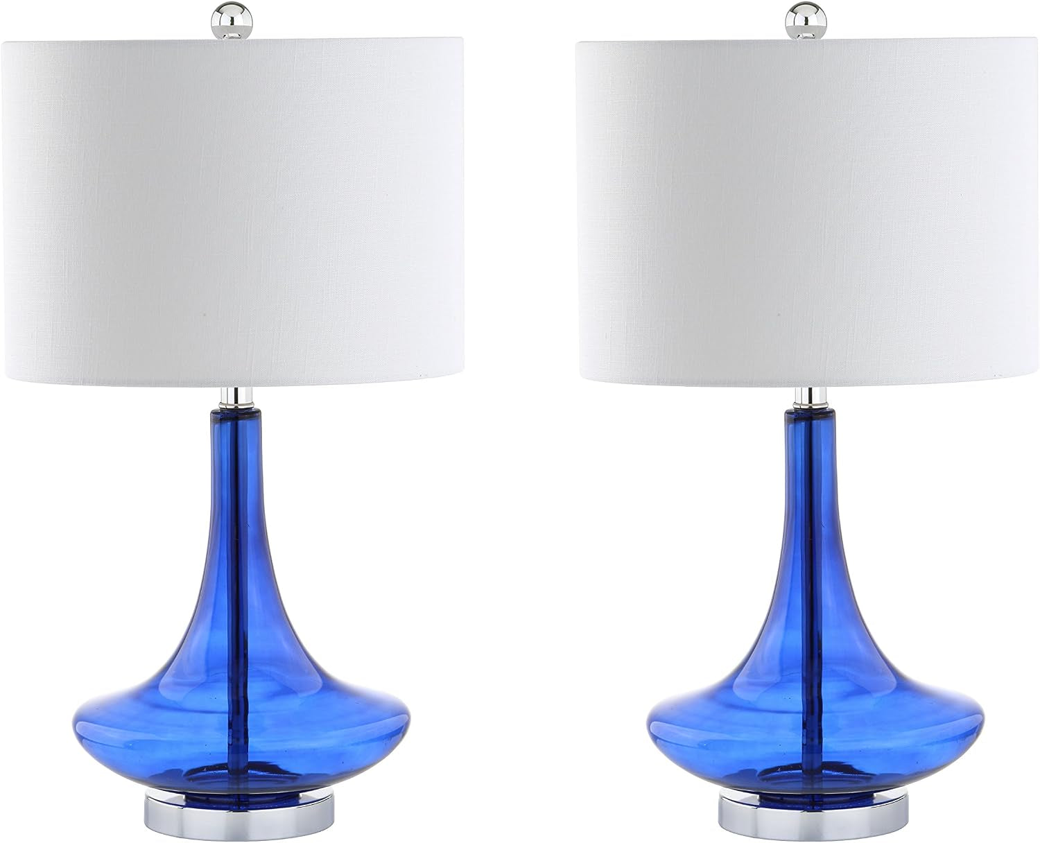 cecile-25-5-metal-glass-lamp-cobalt-blue-chrome-set-of-2-white-linen-drum-shade-teardrop-base-60-silk-wrapped-cord-led-bulbs-included