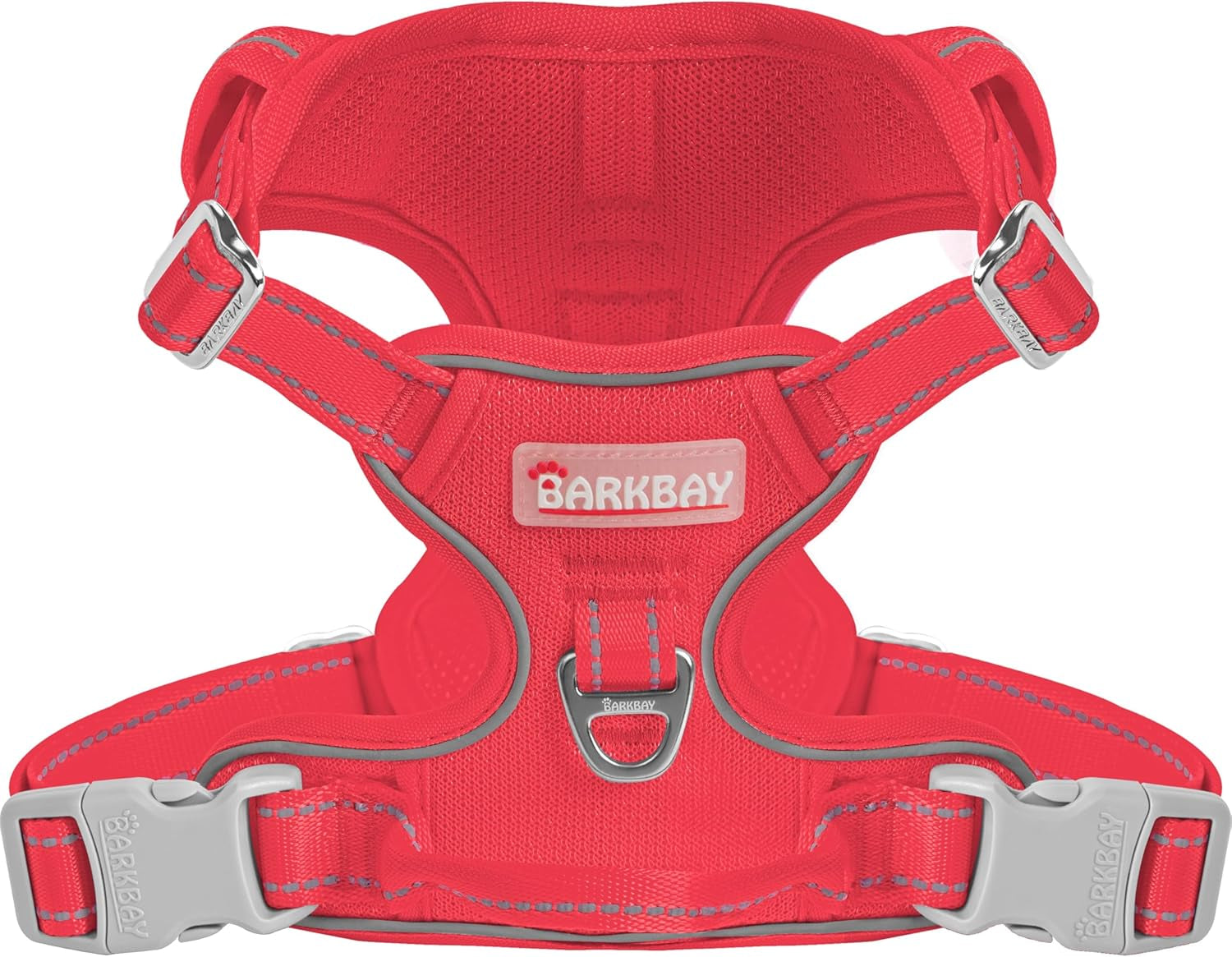 barkbay-no-pull-pet-harness-dog-harness-adjustable-outdoor-pet-vest-3m-reflective-oxford-material-vest-for-pink-dogs-easy-control-for-small-medium-large-dogs-l