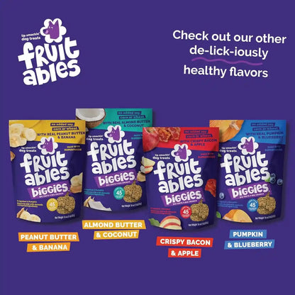 Fruitables Biggies Dog Biscuits, Healthy Treats for Dogs, Doggie Biscuits, Crunchy Pumpkin Treats, Made without Wheat, Corn and Soy, Made in the USA, Pumpkin and Blueberry Flavor, 16Oz10