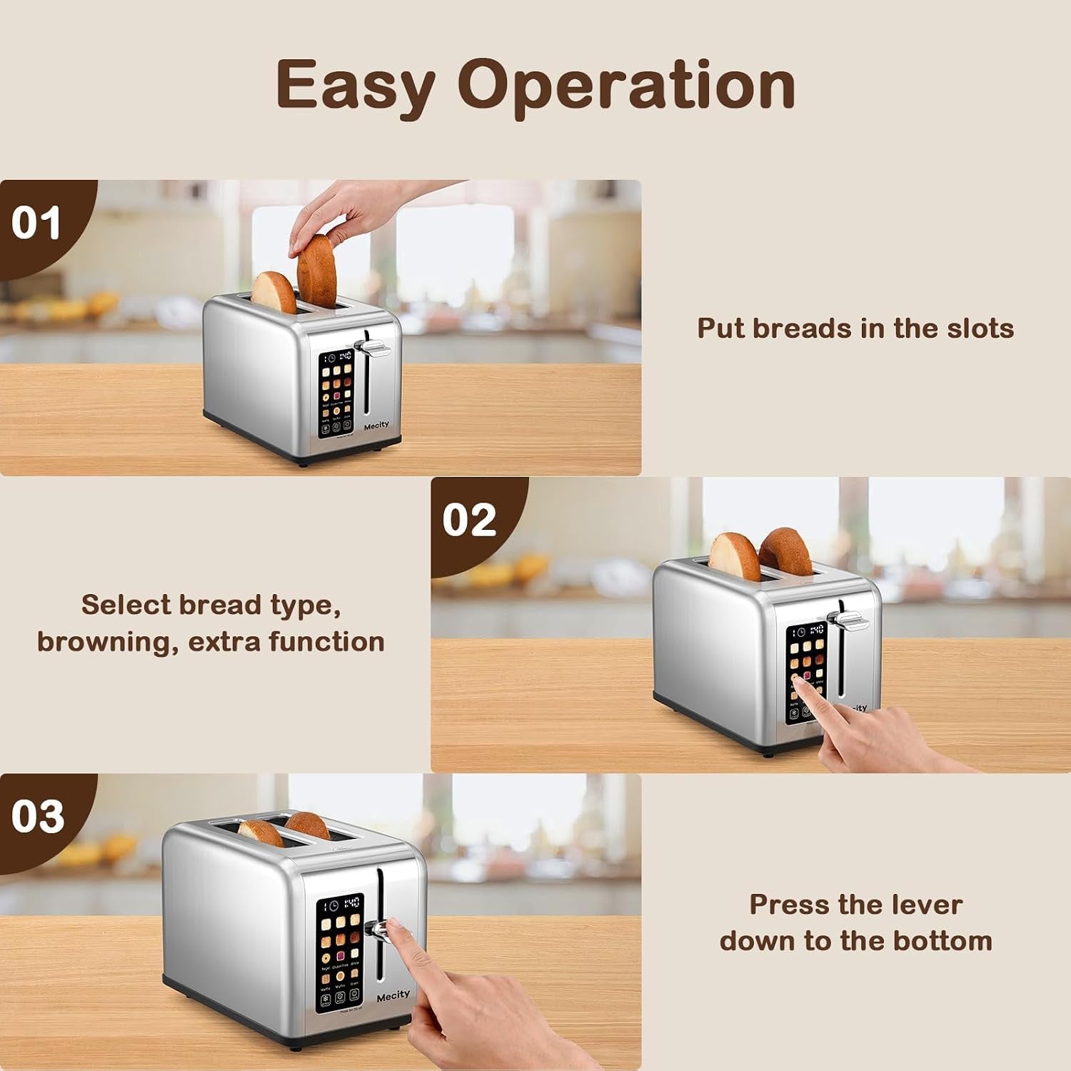 2-slice-toaster-touch-screen-1-5-wide-slot-stainless-steel-smart-bread-toaster-for-bagel-muffin-waffle-gluten-free-breads-timer-defrost-reheat-120v-825w