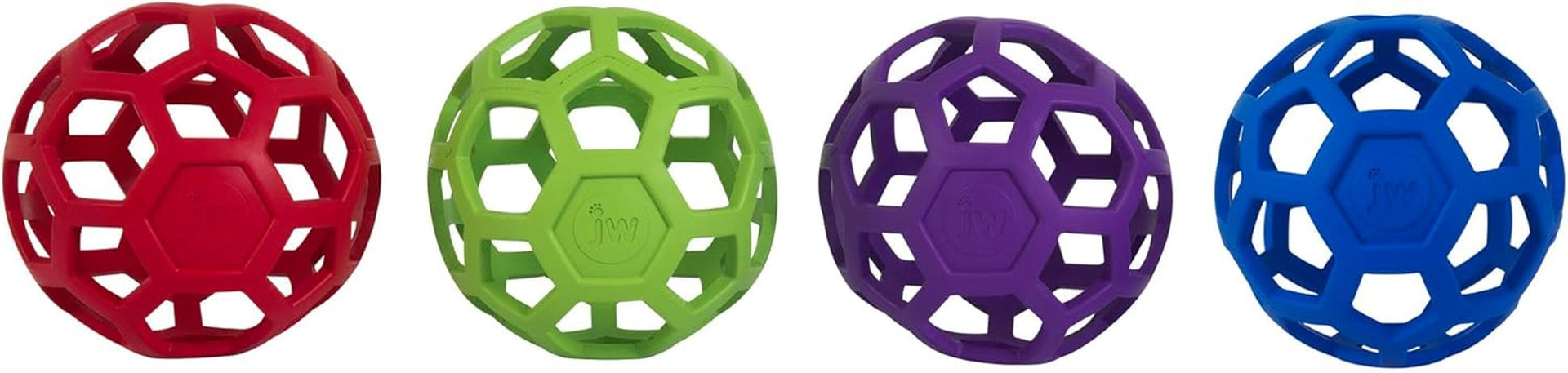 jw-pet-hol-ee-roller-dog-toy-puzzle-ball-natural-rubber-extra-large-7-5-inch-diameter-colors-may-vary-count-of-1