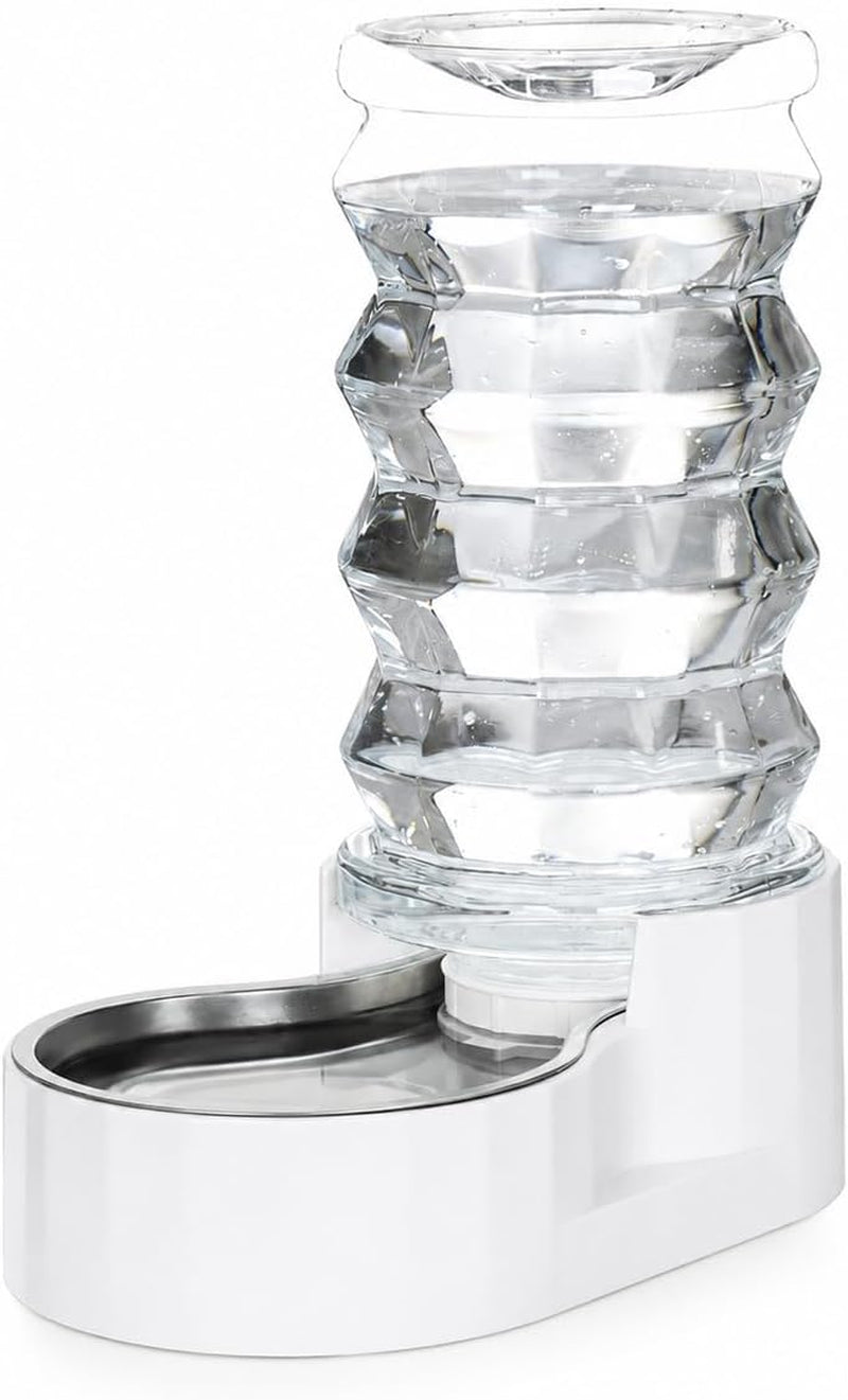 rizzari-8l-gravity-dog-water-dispenser-stainless-steel-bowl-anti-splash-wide-mouth-easy-cleaning-dishwasher-safe-no-electricity-needed-filtered-fresh-water-multi-pet-homes