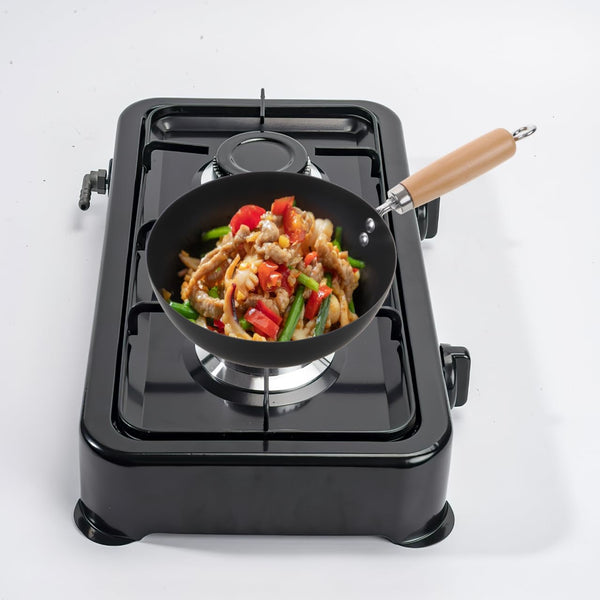 Mini Iron Pot Lid Nonstick Skillet for Cooking Stir Fry Pan Chinese Wok Kitchenware for Stove9