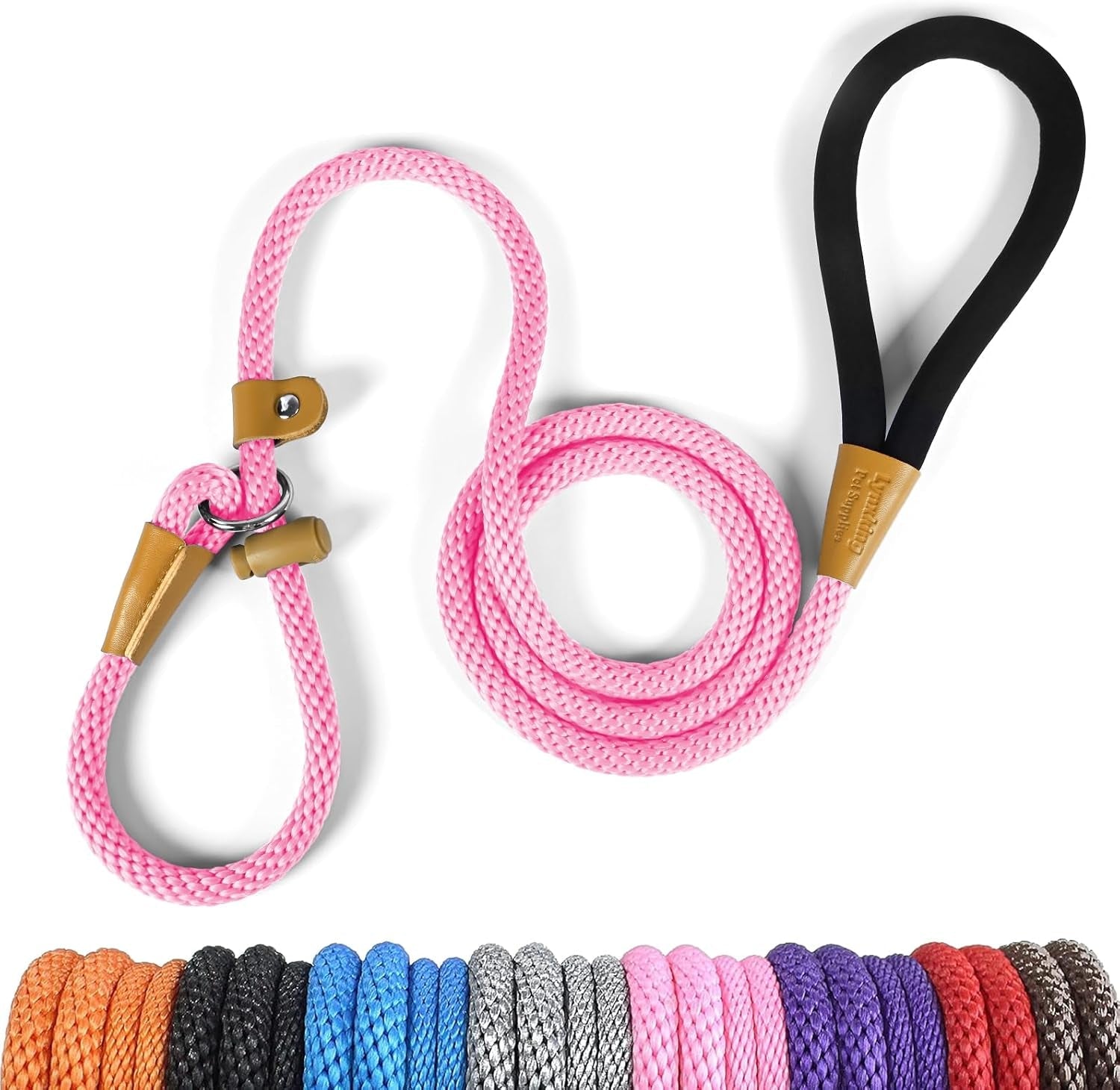 lynxking-dog-leash-slip-lead-5-6-8-ft-dog-training-leash-strong-heavy-duty-rope-no-pull-training-lead-leashes-for-dogs
